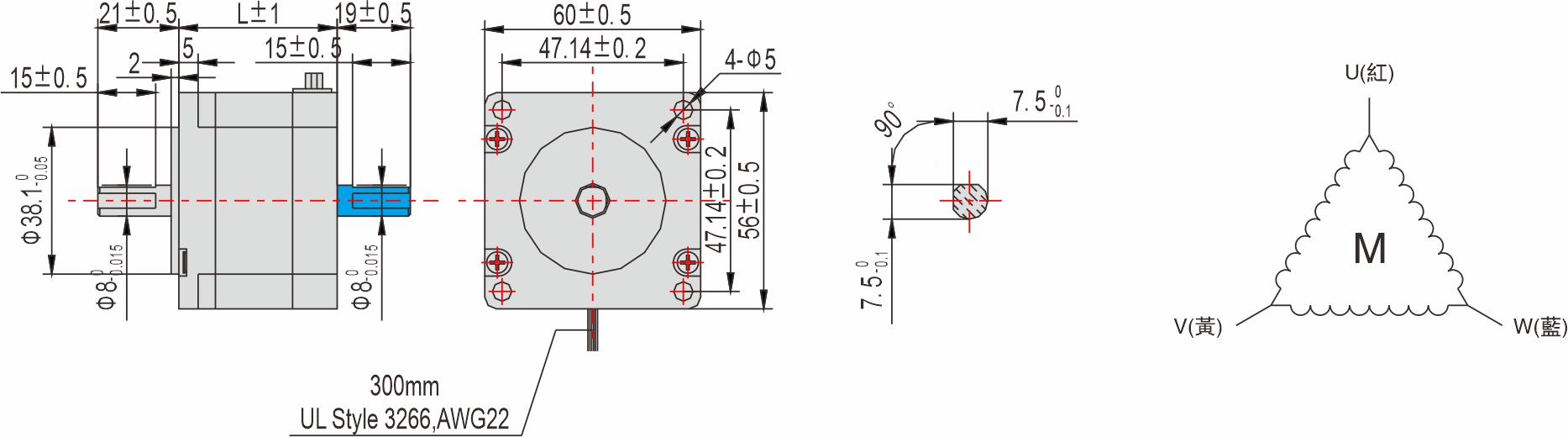 英士達(dá)機(jī)電 60mm步進(jìn)馬達(dá)