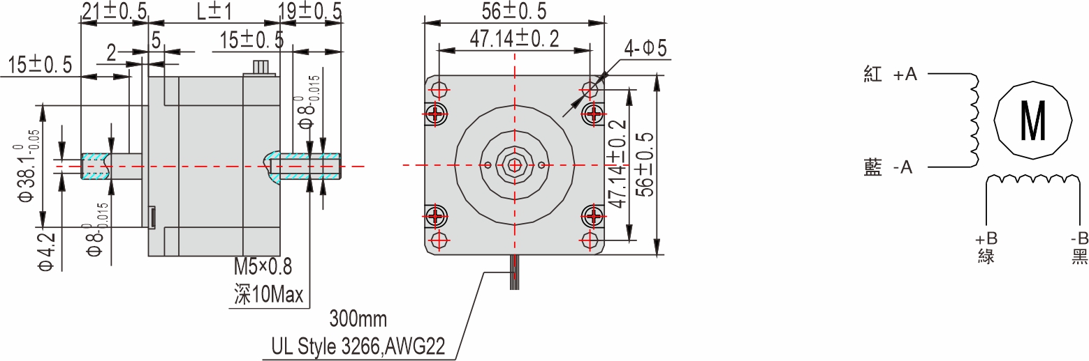 英士達(dá)機(jī)電 56mm中空軸步進(jìn)馬達(dá)